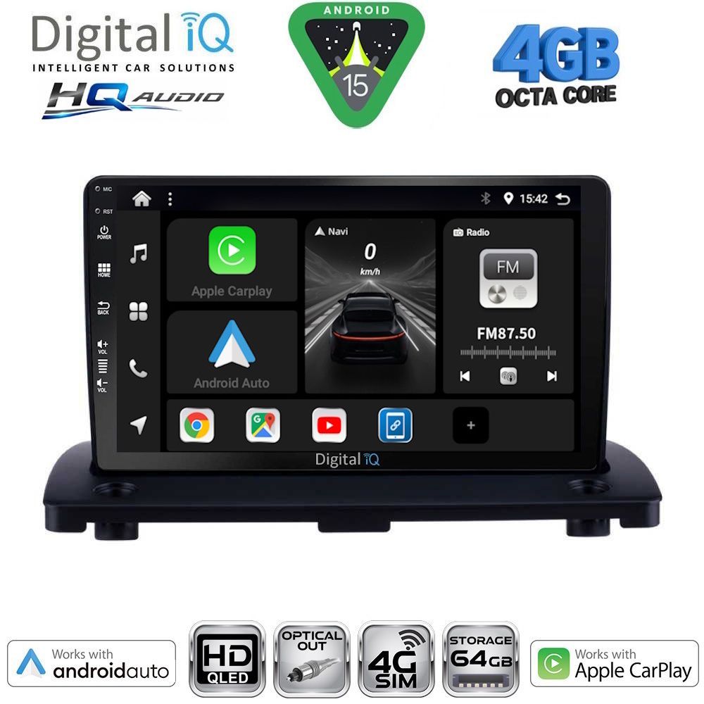 Βλησαρούλης Car Center - DIGITAL IQ BXK 19789_CPAA (9inc) MULTIMEDIA TABLET for VOLVO XC90 mod. 2002-2014