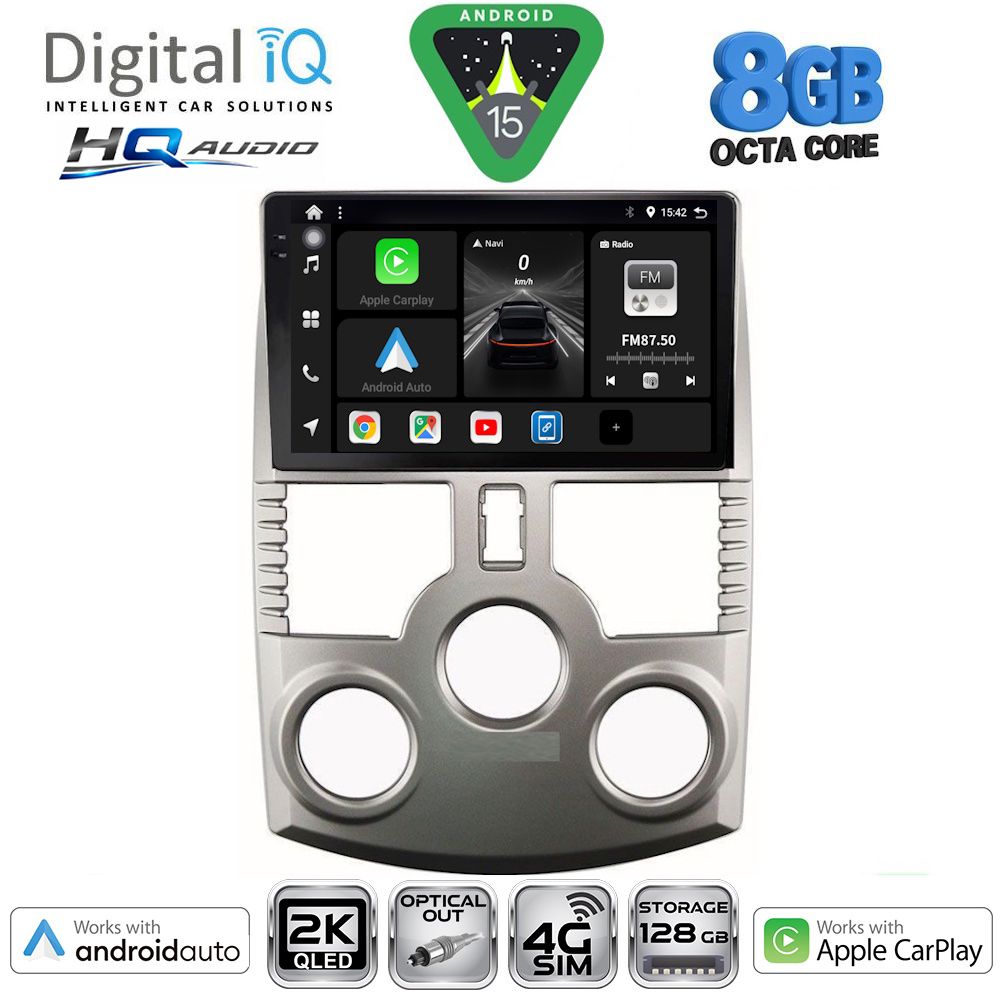 Βλησαρούλης Car Center - DIGITAL IQ BXK 20126_CPAA (9inc) MULTIMEDIA TABLET for DAIHATSU TERIOS mod. 2006-2017