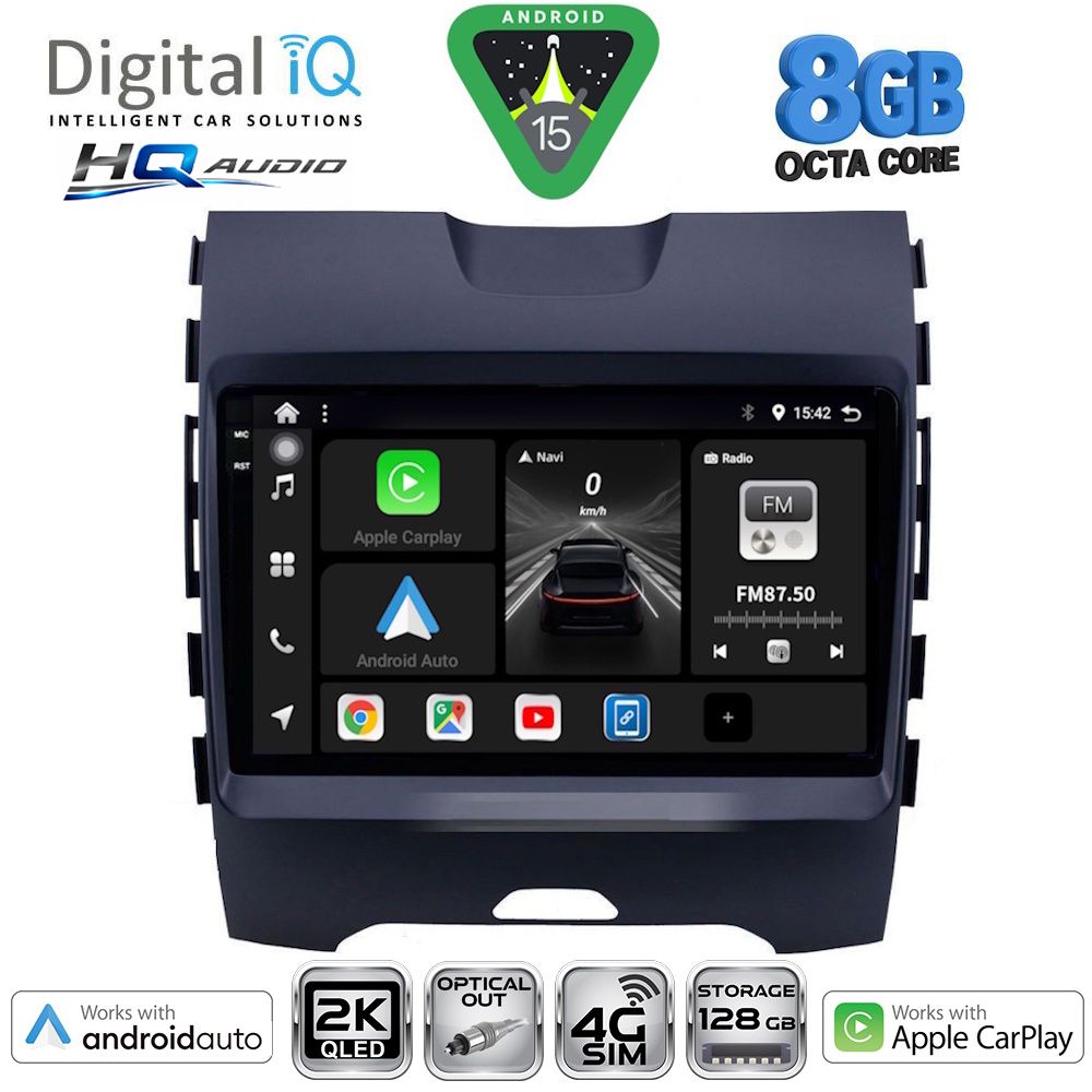 Βλησαρούλης Car Center - DIGITAL IQ BXK 20152_CPAA (9inc) MULTIMEDIA TABLET for FORD EDGE mod. 2015-2023