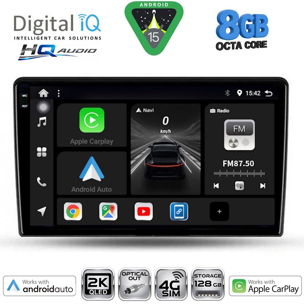 Βλησαρούλης Car Center - DIGITAL IQ BXK 20155_CPAA (10inc) MULTIMEDIA TABLET for FORD FIESTA mod. 2018-2025