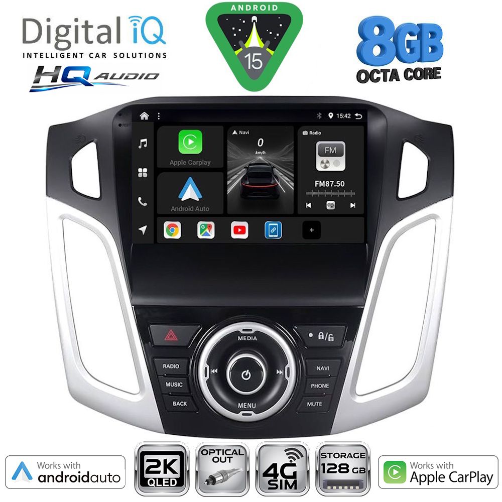 Βλησαρούλης Car Center - DIGITAL IQ BXK 20157_CPAA (9inc) MULTIMEDIA TABLET for FORD FOCUS mod. 2011-2018