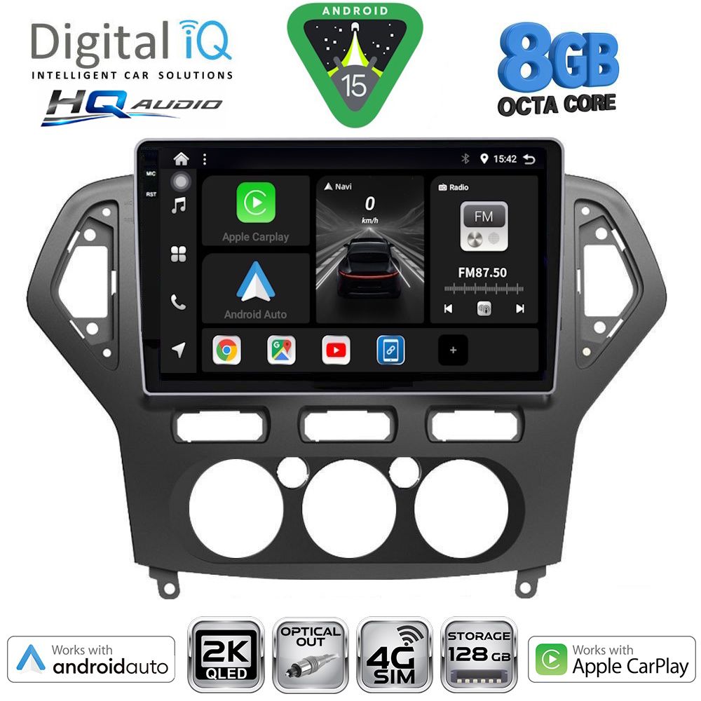 Βλησαρούλης Car Center - DIGITAL IQ BXK 20162_CPAA A/C (10inc) MULTIMEDIA TABLET for FORD MONDEO mod. 2007-2011