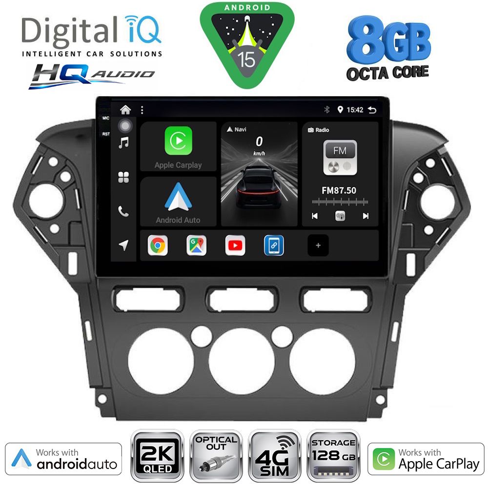 Βλησαρούλης Car Center - DIGITAL IQ BXK 20163_CPAA A/C (10inc) MULTIMEDIA TABLET for FORD MONDEO mod. 2011-2013