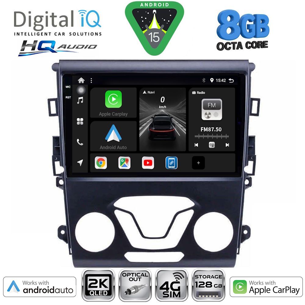 Βλησαρούλης Car Center - DIGITAL IQ BXK 20164_CPAA A/C (9inc) MULTIMEDIA TABLET for FORD MONDEO mod. 2014-2023