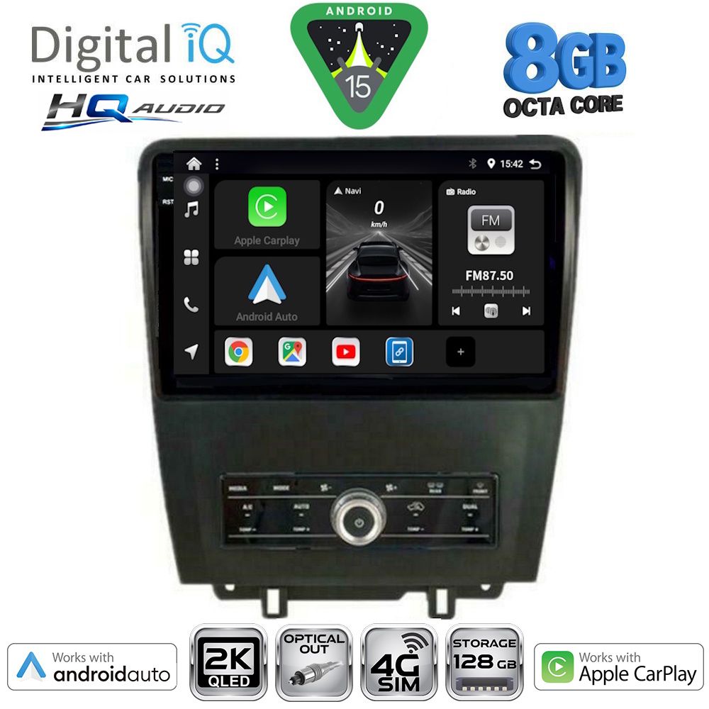 Βλησαρούλης Car Center - DIGITAL IQ BXK 20165_CPAA (9inc) MULTIMEDIA TABLET for FORD MUSTANG mod. 2010-2015