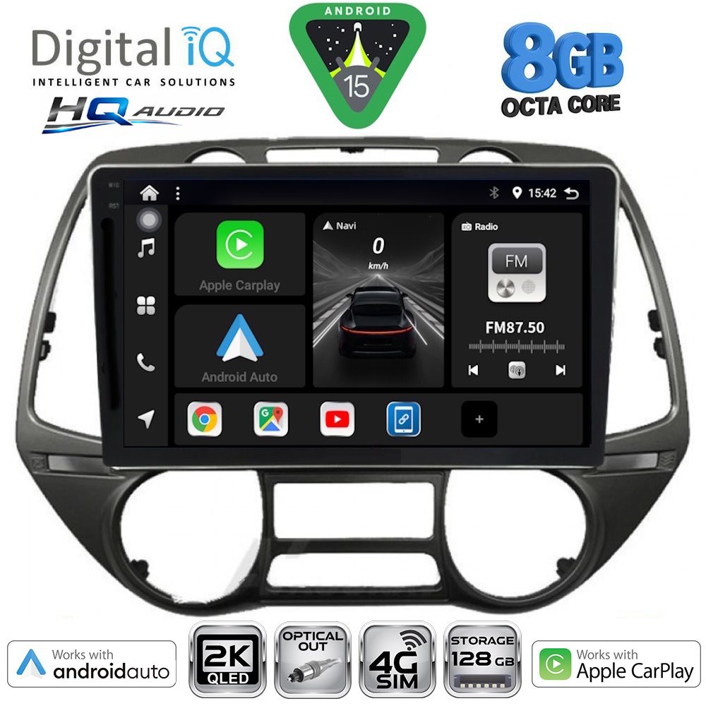Βλησαρούλης Car Center - DIGITAL IQ BXK 20226_CPAA  (9inc) MULTIMEDIA TABLET for HYUNDAI i20 mod. 2008-2014