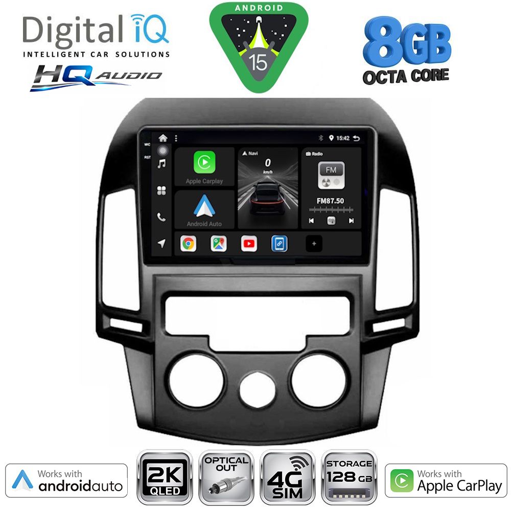 Βλησαρούλης Car Center - DIGITAL IQ BXK 20231_CPAA A/C (9inc) MULTIMEDIA TABLET for HYUNDAI i30 mod. 2007-2012