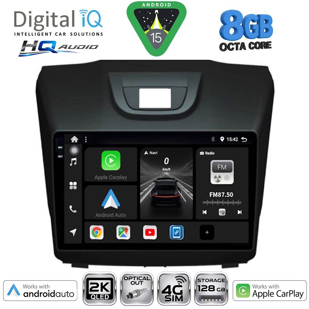 Βλησαρούλης Car Center - DIGITAL IQ BXK 20255_CPAA (9inc) MULTIMEDIA TABLET for ISUZU DMAX mod. 2012-2020