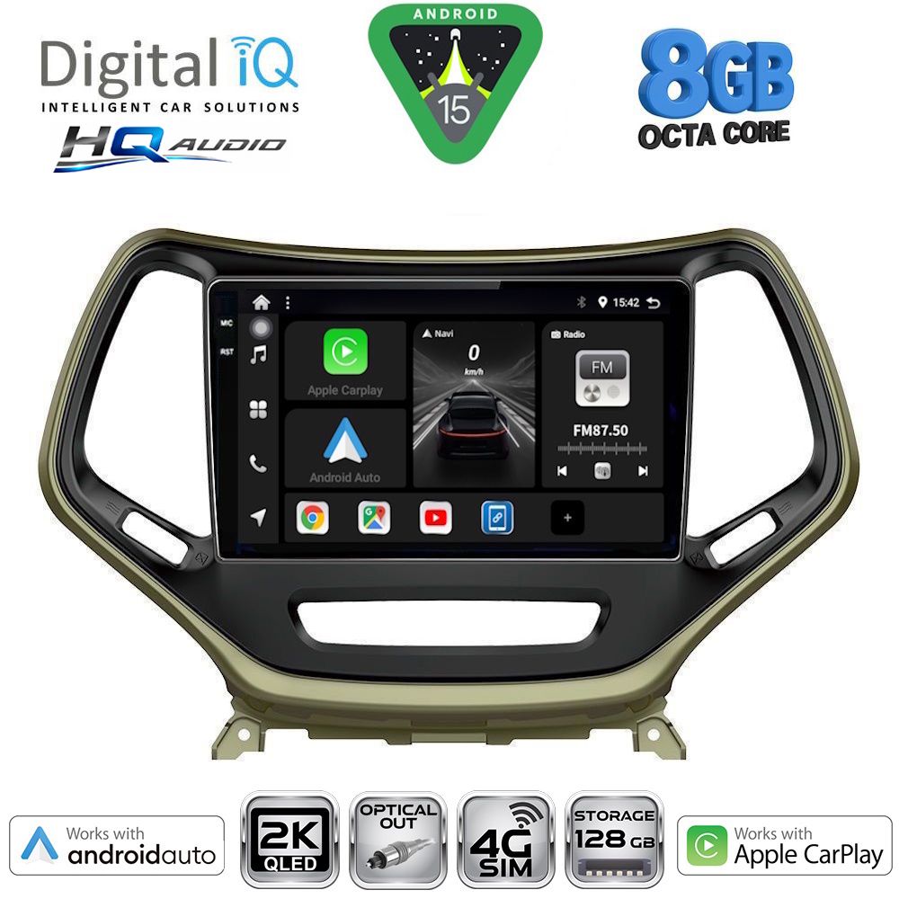 Βλησαρούλης Car Center - DIGITAL IQ BXK 20273_CPAA (10inc) MULTIMEDIA TABLET for JEEP CHEROKEE mod. 2014-2026