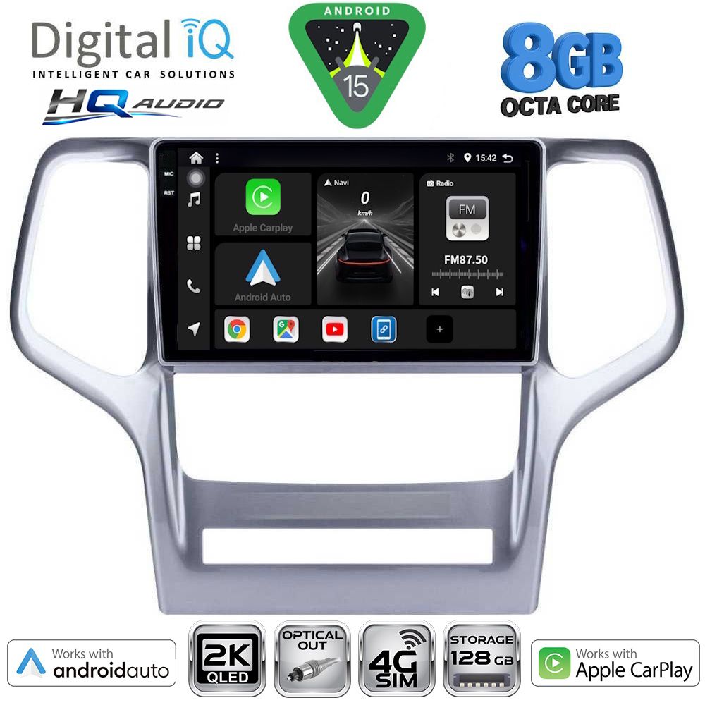 Βλησαρούλης Car Center - DIGITAL IQ BXK 20282_CPAA (9inc) MULTIMEDIA TABLET for JEEP GRAND CHEROKEE mod. 2011-2014