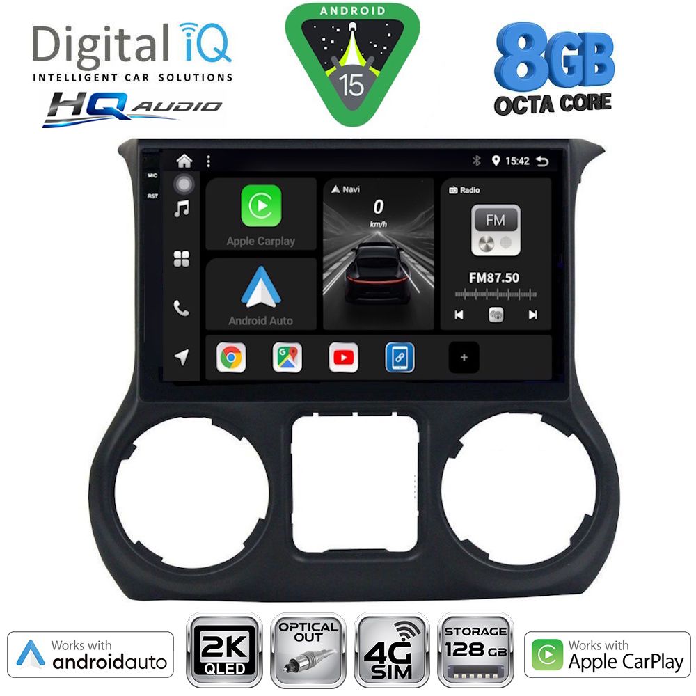 Βλησαρούλης Car Center - DIGITAL IQ BXK 20295_CPAA (10inc) MULTIMEDIA TABLET for JEEP WRANGLER  mod. 2011-2014