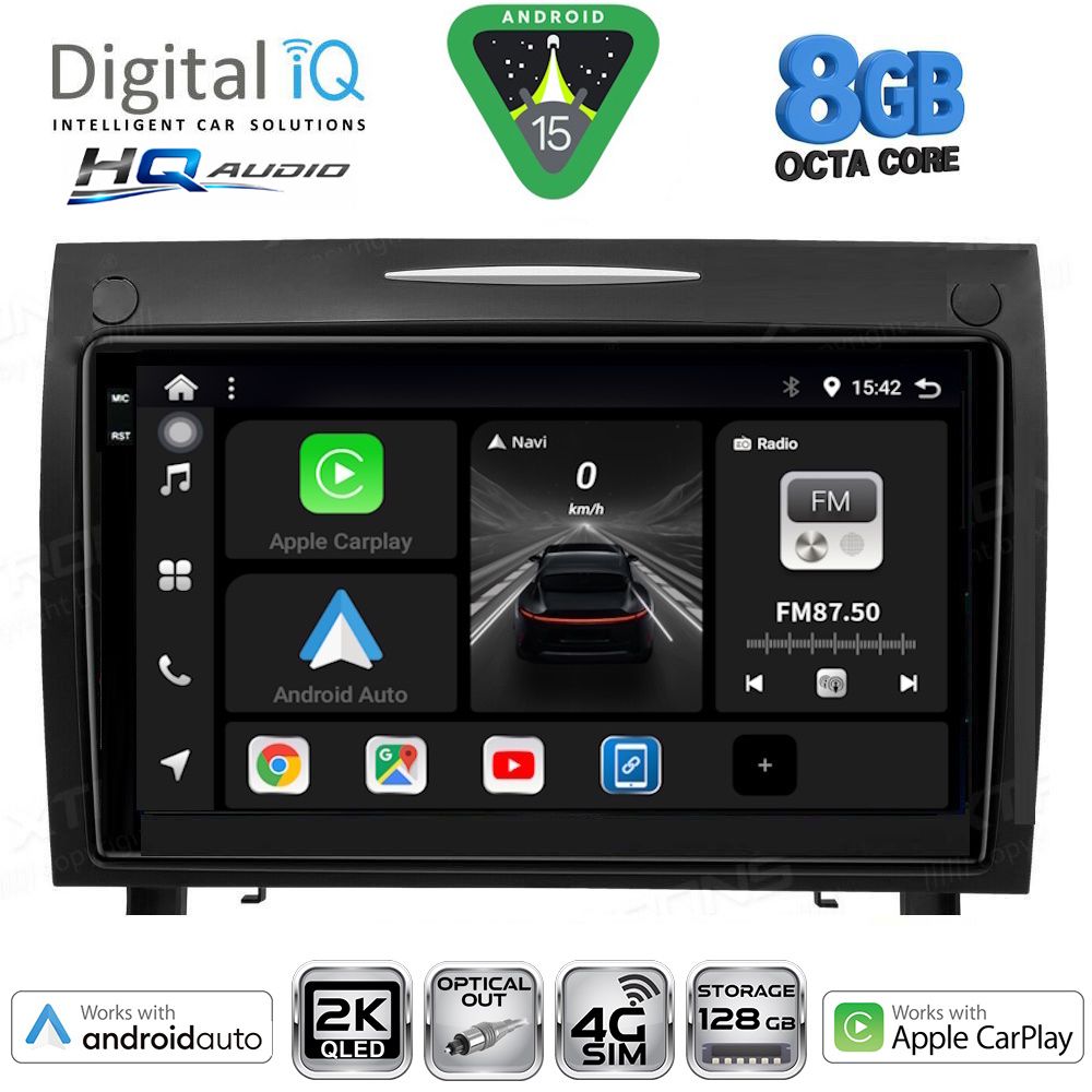 Βλησαρούλης Car Center - DIGITAL IQ BXK 20419_CPAA (9inc) MULTIMEDIA TABLET for MERCEDES SLK R171 mod. 2004-2010