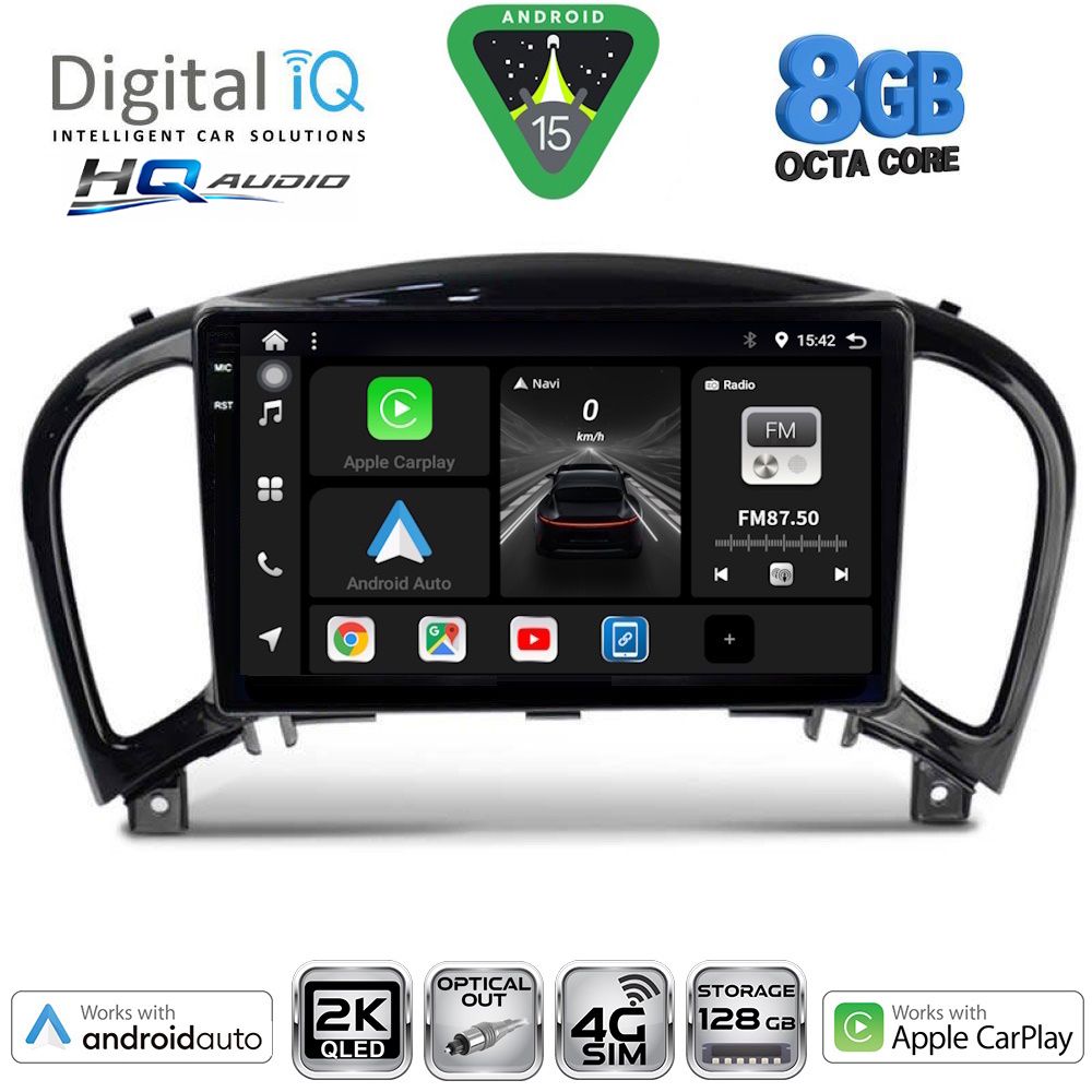 Βλησαρούλης Car Center - DIGITAL IQ BXK 20452_CPAA (9inc) MULTIMEDIA TABLET for NISSAN JUKE mod. 2009-2020