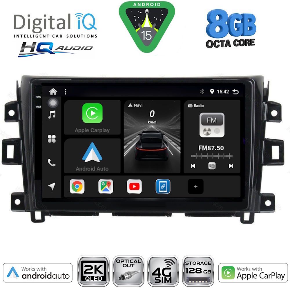 Βλησαρούλης Car Center - DIGITAL IQ BXK 20456_CPAA (10inc) MULTIMEDIA TABLET for NISSAN NAVARA mod. 2016-2025