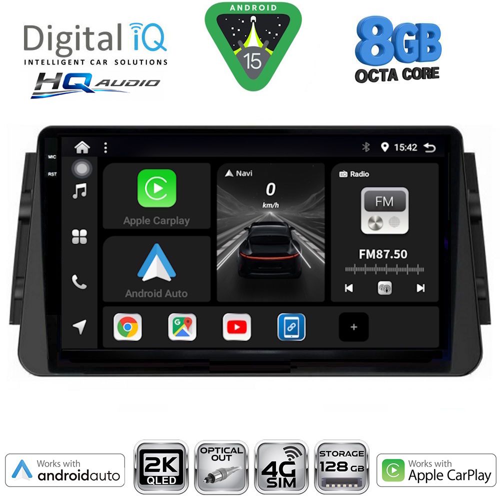 Βλησαρούλης Car Center - DIGITAL IQ BXK 20460_CPAA (9inc) MULTIMEDIA TABLET for NISSAN MICRA mod. 2017-2025