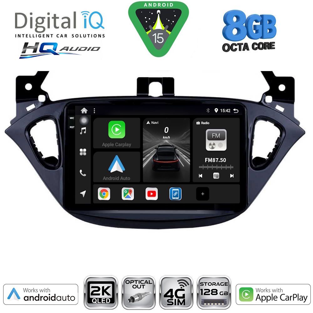 Βλησαρούλης Car Center - DIGITAL IQ BXK 20486_CPAA (9inc) MULTIMEDIA TABLET for OPEL ADAM - CORSA E  mod. 2014-2019