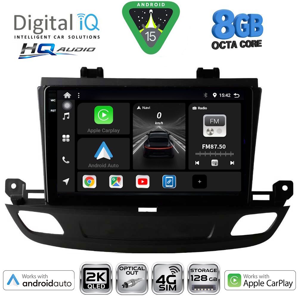 Βλησαρούλης Car Center - DIGITAL IQ BXK 20493_CPAA (9inc) MULTIMEDIA TABLET for OPEL INSIGNIA mod. 2018-2024