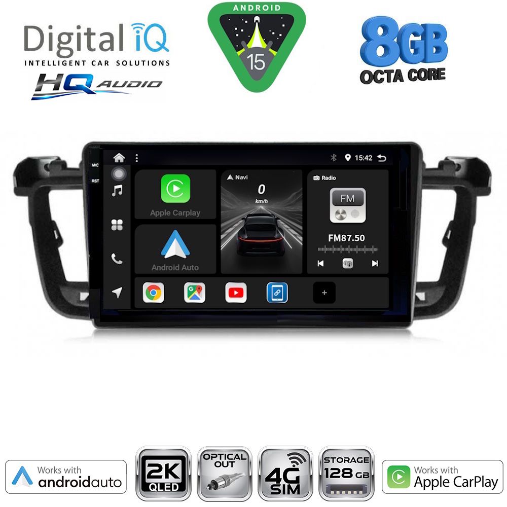 Βλησαρούλης Car Center - DIGITAL IQ BXK 20518_CPAA (9inc) MULTIMEDIA TABLET for PEUGEOT 508 mod. 2010-2016