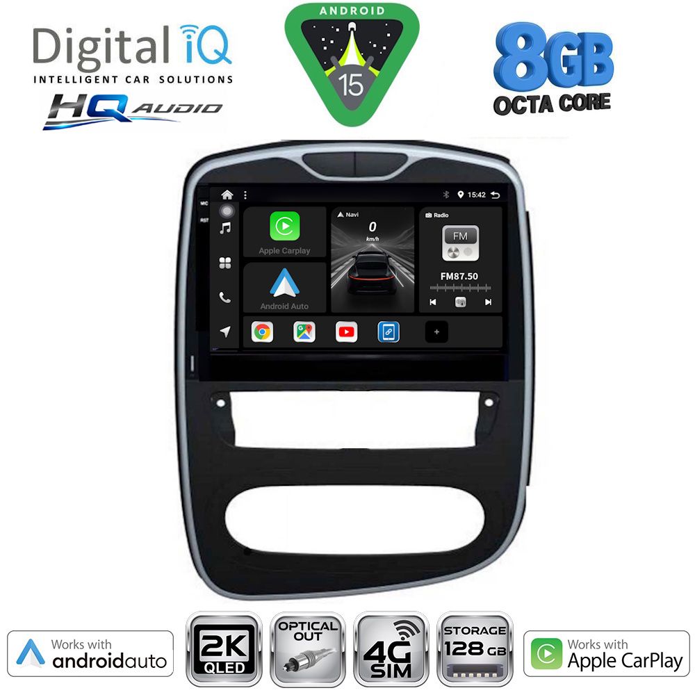 Βλησαρούλης Car Center - DIGITAL IQ BXK 20545_CPAA (10inc) MULTIMEDIA TABLET for RENAULT CLIO mod. 2016-2019