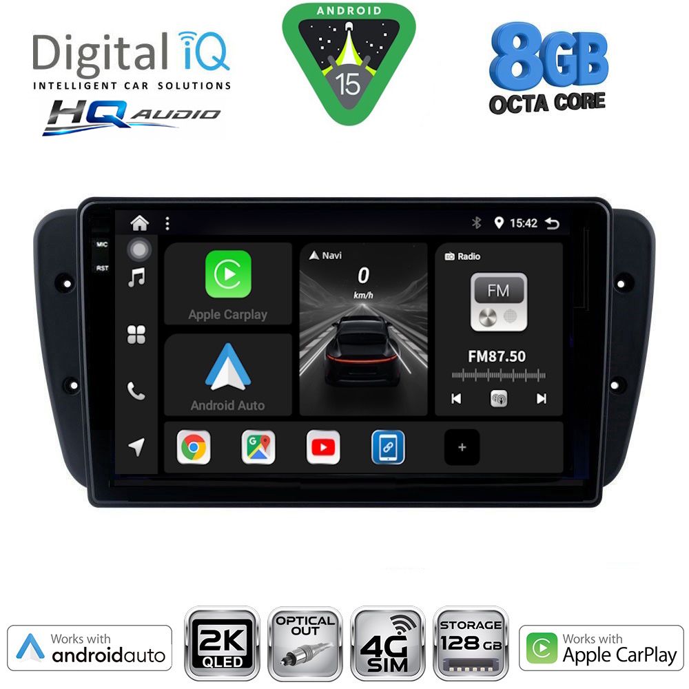 Βλησαρούλης Car Center - DIGITAL IQ BXK 20571_CPAA (9inc) MULTIMEDIA TABLET for SEAT IBIZA mod. 2008-2015