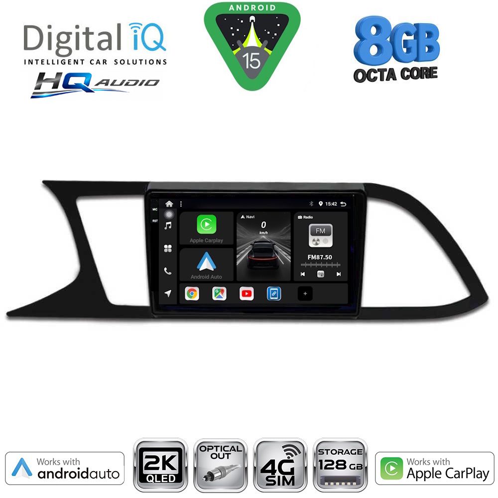 Βλησαρούλης Car Center - DIGITAL IQ BXK 20575_CPAA (9inc) MULTIMEDIA TABLET for SEAT LEON mod. 2012-2021