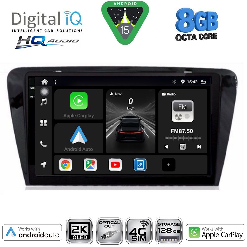 Βλησαρούλης Car Center - DIGITAL IQ BXK 20597_CPAA (10inc) MULTIMEDIA TABLET for SKODA OCTAVIA 7 mod. 2013-2021