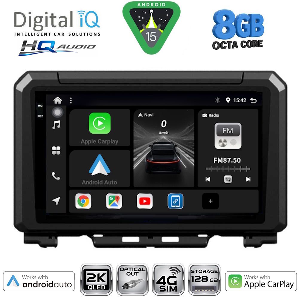 Βλησαρούλης Car Center - DIGITAL IQ BXK 20679_CPAA (9inc) MULTIMEDIA TABLET for SUZUKI JIMNY mod. 2017-2026