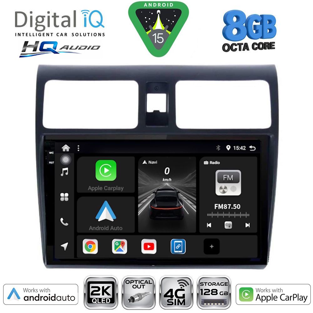 Βλησαρούλης Car Center - DIGITAL IQ BXK 20684_CPAA (10inc) MULTIMEDIA TABLET for SUZUKI SWIFT mod. 2005-2011