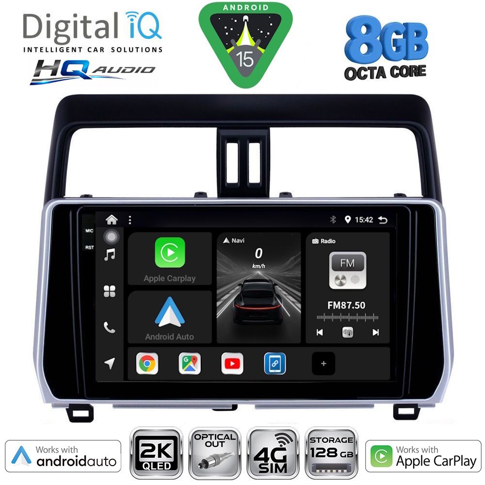 Βλησαρούλης Car Center - DIGITAL IQ BXK 20739_CPAA (10inc) MULTIMEDIA TABLET for TOYOTA LAND CRUISER mod. 2019-2023