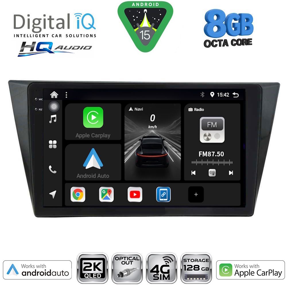Βλησαρούλης Car Center - DIGITAL IQ BXK 20761_CPAA (10inc) MULTIMEDIA TABLET for VW TIGUAN mod. 2016-2024