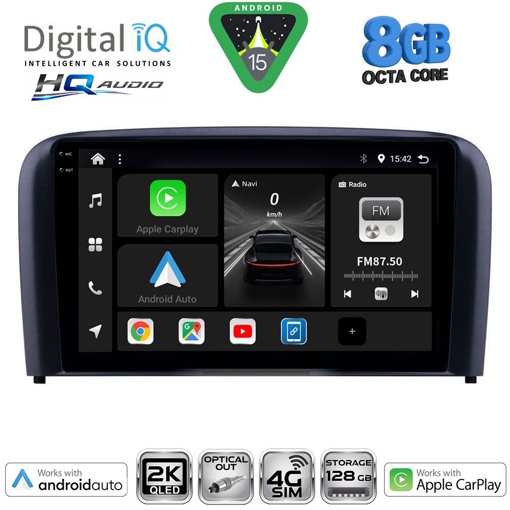 Βλησαρούλης Car Center - DIGITAL IQ BXK 20786_CPAA (9inc) MULTIMEDIA TABLET for VOLVO S80 mod. 1998-2006