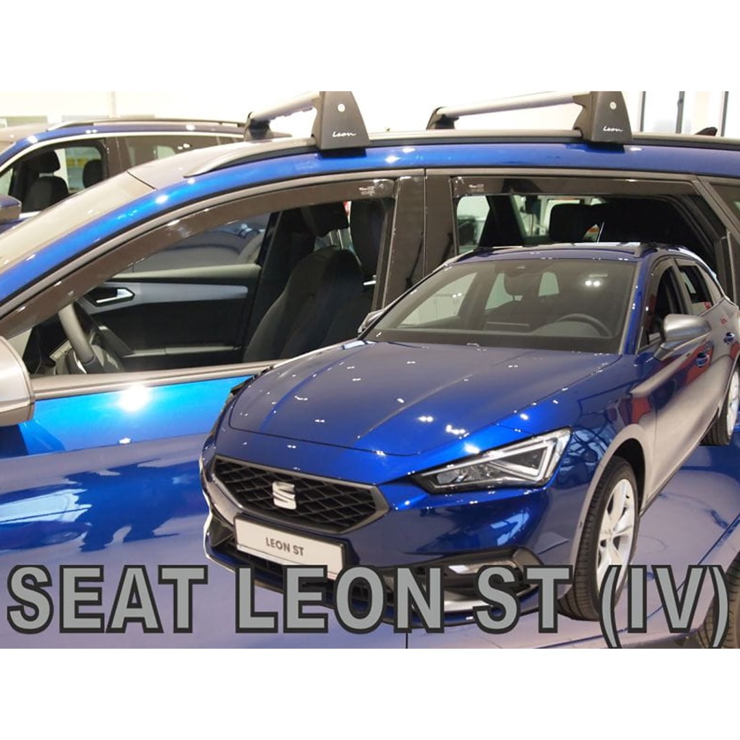 Βλησαρούλης Car Center - ΑΝΕΜΟΘΡΑΥΣΤΕΣ ΓΙΑ SEAT LEON 5D 2020+ / CUPRA LEON 5D 2020+ - ΣΕΤ ΑΥΤΟΚΙΝΗΤΟΥ ΑΠΟ ΕΥΚΑΜΠΤΟ ΦΙΜΕ ΠΛΑΣΤΙΚΟ HEKO - 4 ΤΕΜ.