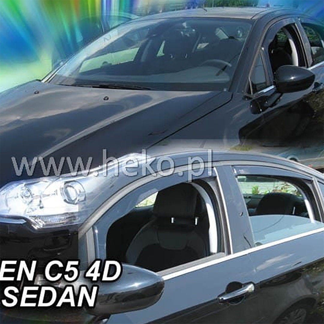 Βλησαρούλης Car Center - ΑΝΕΜΟΘΡΑΥΣΤΕΣ ΓΙΑ CITROEN C5 4D/5D 2008-2017 ΖΕΥΓΑΡΙ ΑΠΟ ΕΥΚΑΜΠΤΟ ΦΙΜΕ ΠΛΑΣΤΙΚΟ HEKO - 2 ΤΕΜ.