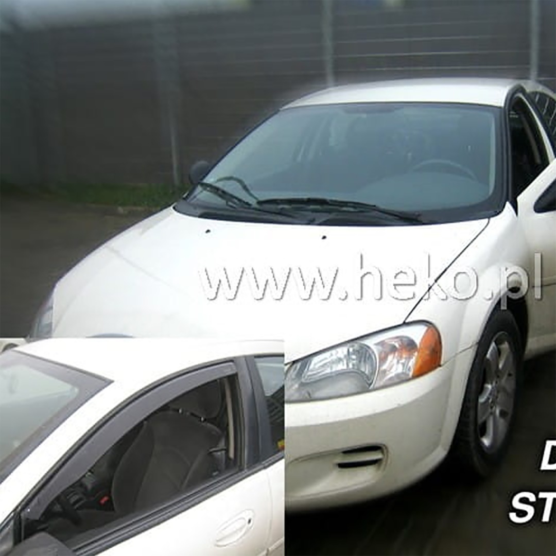 Βλησαρούλης Car Center - ΑΝΕΜΟΘΡΑΥΣΤΕΣ ΓΙΑ DODGE STRATUS 4D 2001-2005 ΖΕΥΓΑΡΙ ΑΠΟ ΕΥΚΑΜΠΤΟ ΦΙΜΕ ΠΛΑΣΤΙΚΟ HEKO - 2 ΤΕΜ.