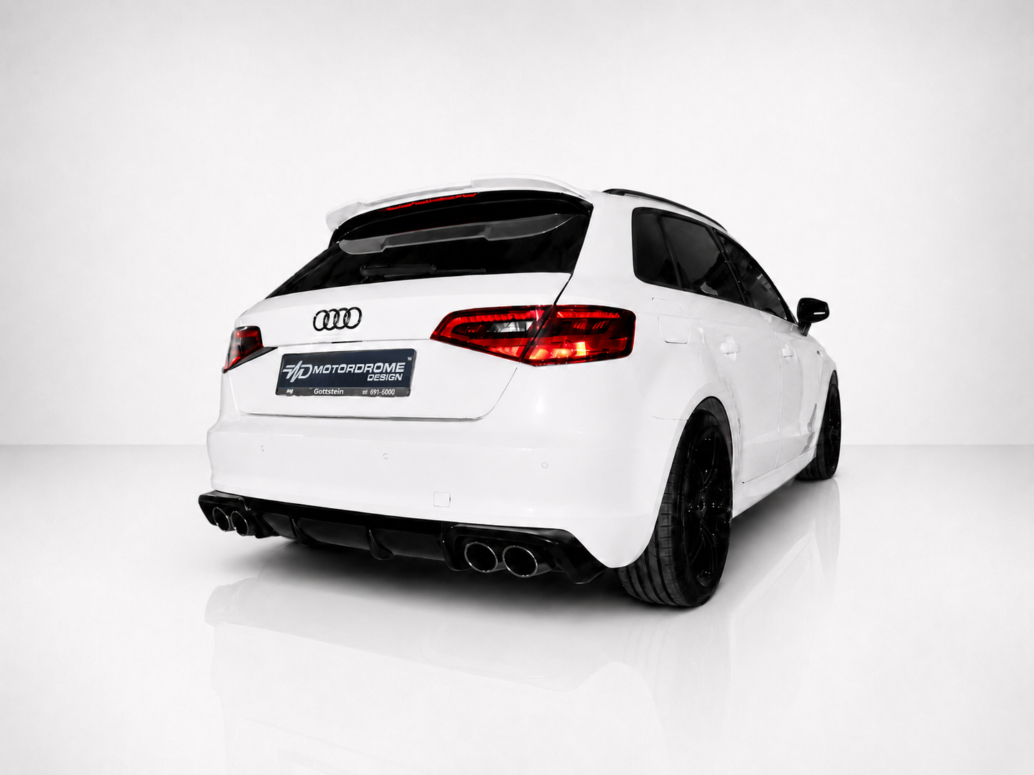 Βλησαρούλης Car Center - Motordrome - Πίσω Διαχύτης για Audi A3 8V Sportback (2013-2016) (Εξάτμιση L+R) - 1 Τεμ.  (K152-002)