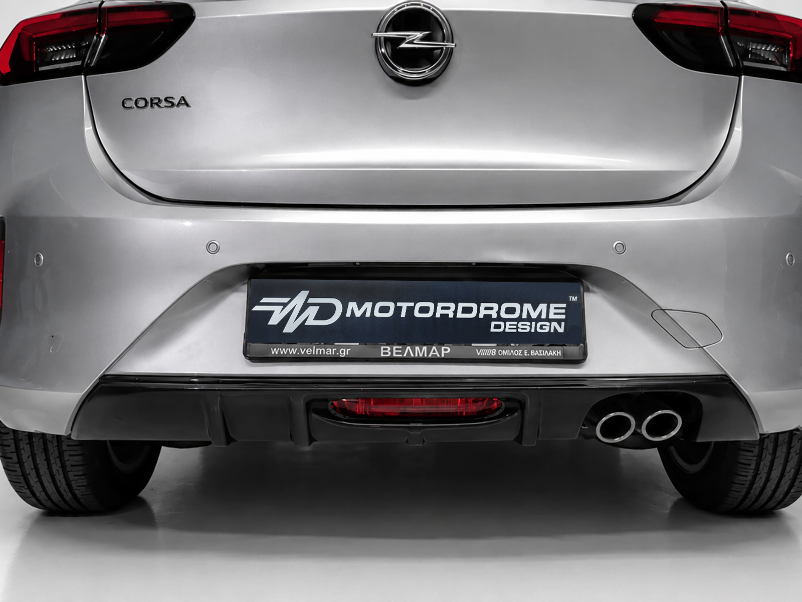 Βλησαρούλης Car Center - Motordrome - Πίσω Διαχύτης με Διπλή Εξάτμιση για Opel Corsa F GS-Line (2019-) - 1 Τεμ.  (K163-004)