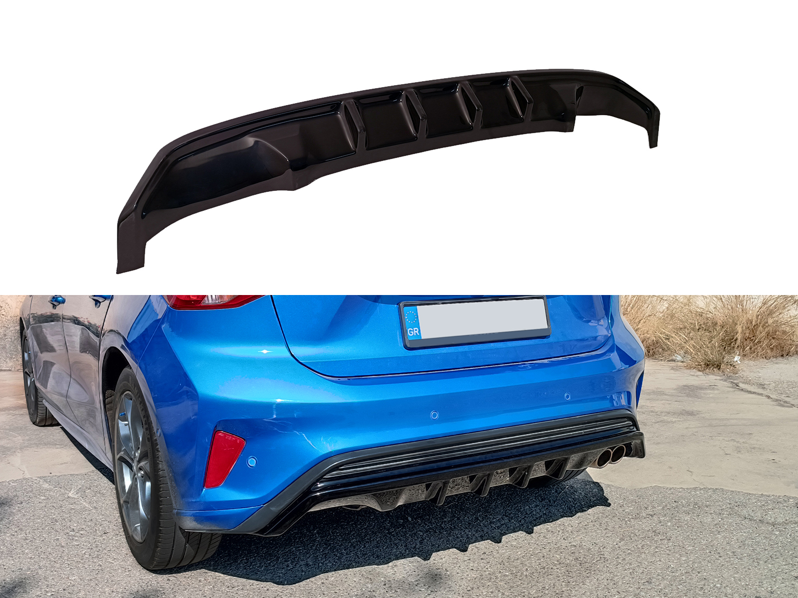 Βλησαρούλης Car Center - Motordrome - Πίσω Διαχύτης για Ford Focus Hatchback Mk4 ST-Line - 1 Τεμ.  (K165-003)
