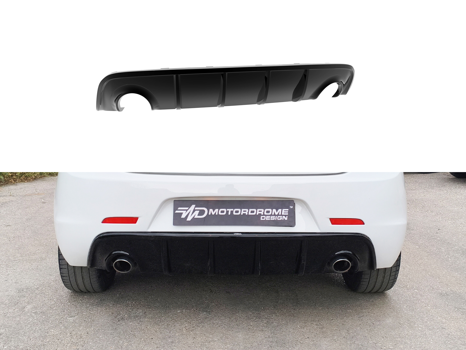 Βλησαρούλης Car Center - Motordrome - Πίσω Διαχύτης για Alfa Romeo Giulietta (Εξάτμιση L+R) - 1 Τεμ.  (K166-001)