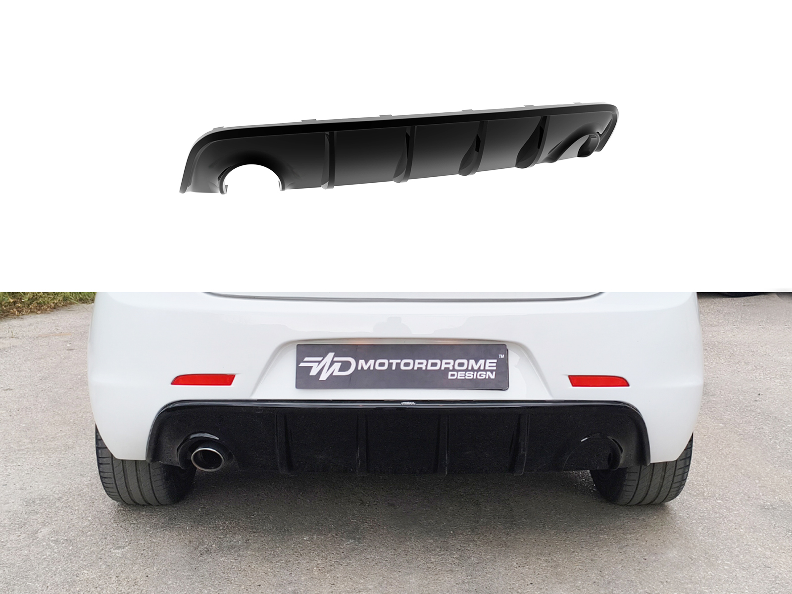 Βλησαρούλης Car Center - Motordrome - Πίσω Διαχύτης για Alfa Romeo Giulietta (Μονή Εξάτμιση) - 1 Τεμ.  (K166-002)