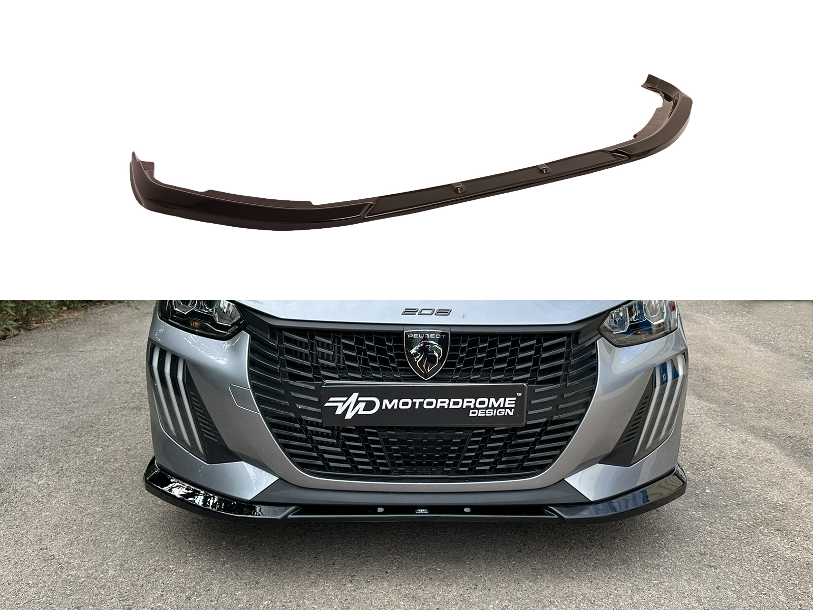 Βλησαρούλης Car Center - Motordrome - Εμπρός Σπλίτερ για Peugeot 208 Mk2 Facelift (2023-) - 1 Τεμ.  (K173-001)
