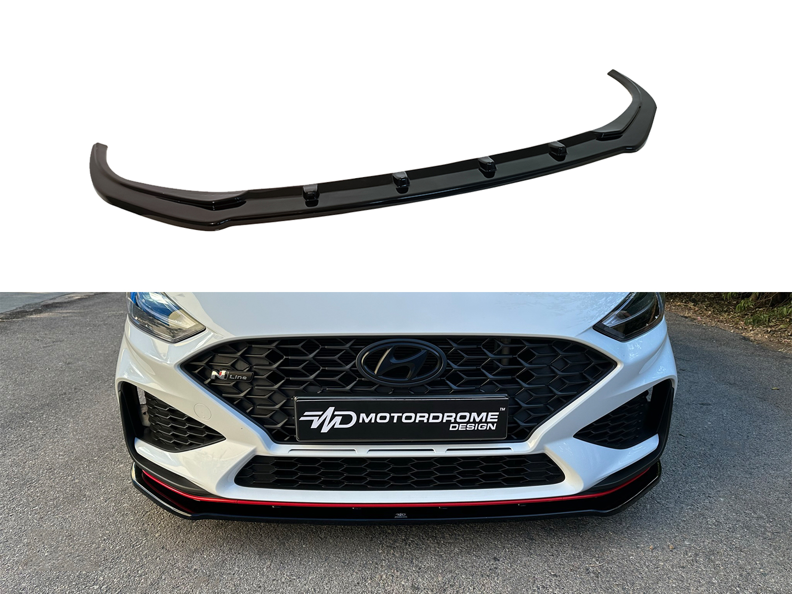 Βλησαρούλης Car Center - Motordrome - Εμπρός Σπλίτερ για Hyundai i30 Mk3 N / N-Line Hatchback / Fastback Facelift (2020-) - 1 Τεμ.  (K180-001)