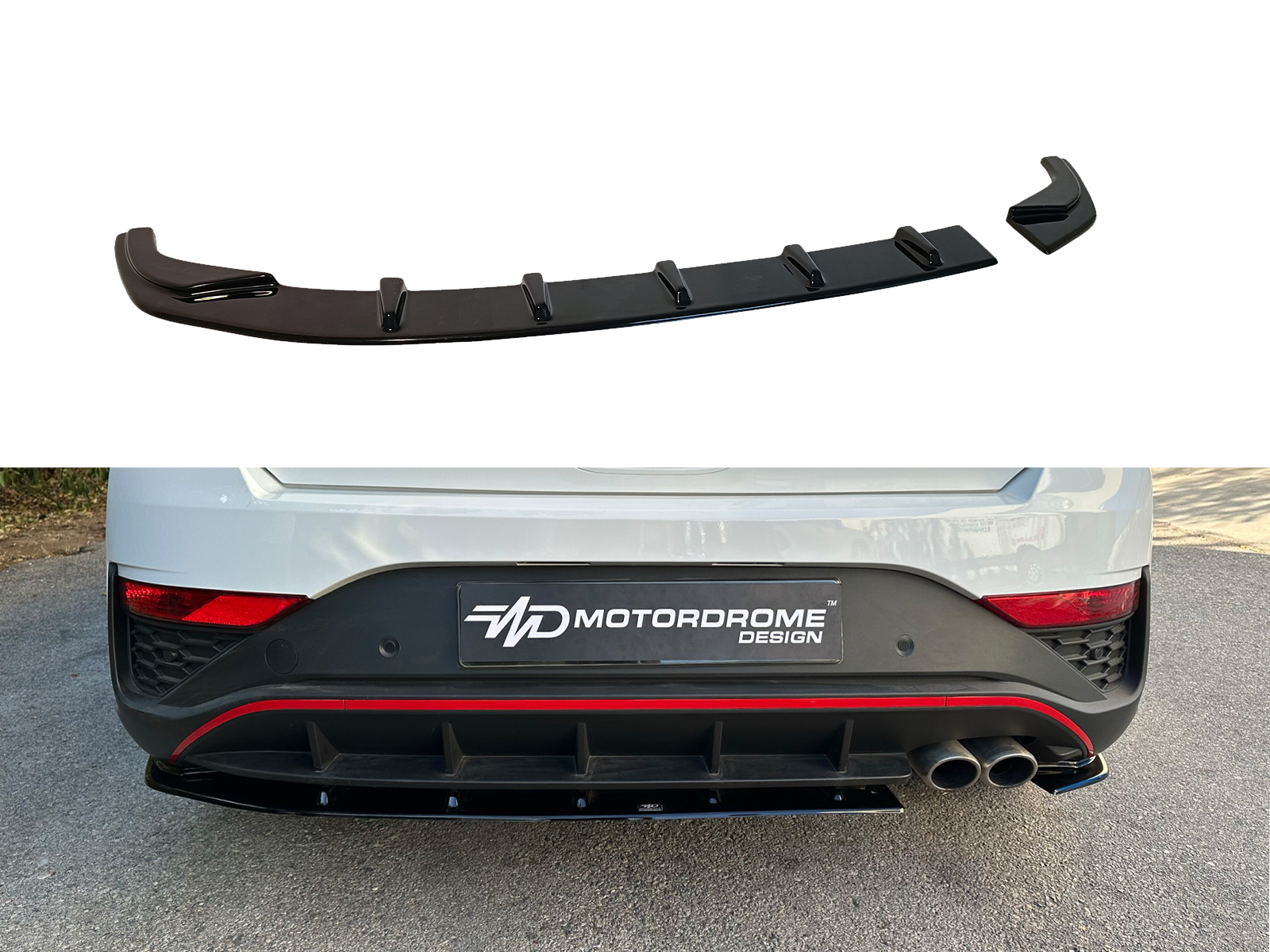 Βλησαρούλης Car Center - Motordrome - Πίσω Σπλίτερ για Hyundai i30 Mk3 N-Line Hatchback Facelift (2020-) - 1 Τεμ.  (K180-002)