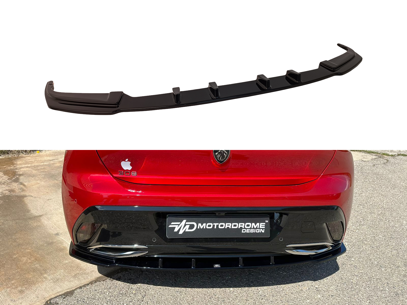 Βλησαρούλης Car Center - Motordrome - Πίσω Σπλίτερ για Peugeot 308 Mk3 Hatchback (2021-) - 1 Τεμ.  (K189-003)