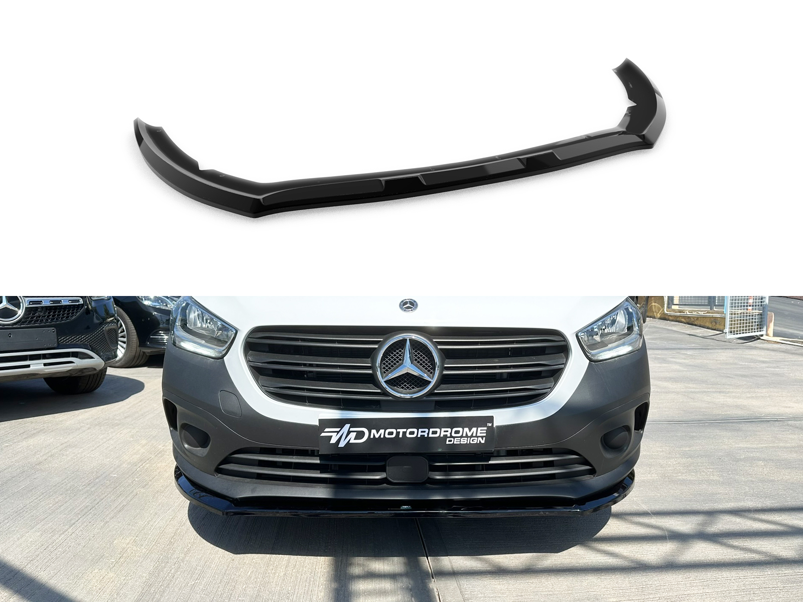 Βλησαρούλης Car Center - Motordrome - Εμπρός Σπλίτερ για Mercedes Citan Mk2 (2021-) - 1 Τεμ.  (K204-001)