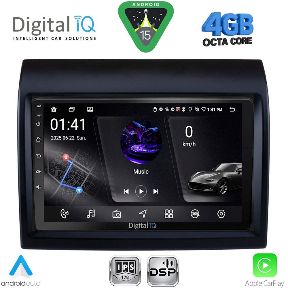 Βλησαρούλης Car Center - DIGITAL IQ RSG 6141_CPA (9inc) MULTIMEDIA TABLET for FIAT DUCATO – CITROEN JUMPER – PEUGEOT BOXER mod. 2011-2021