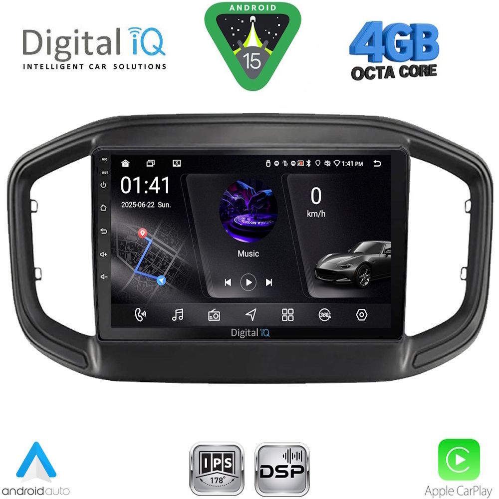 Βλησαρούλης Car Center - DIGITAL IQ RSG 6147_CPA (9inc) MULTIMEDIA TABLET for FIAT STRADA mod. 2020-2026