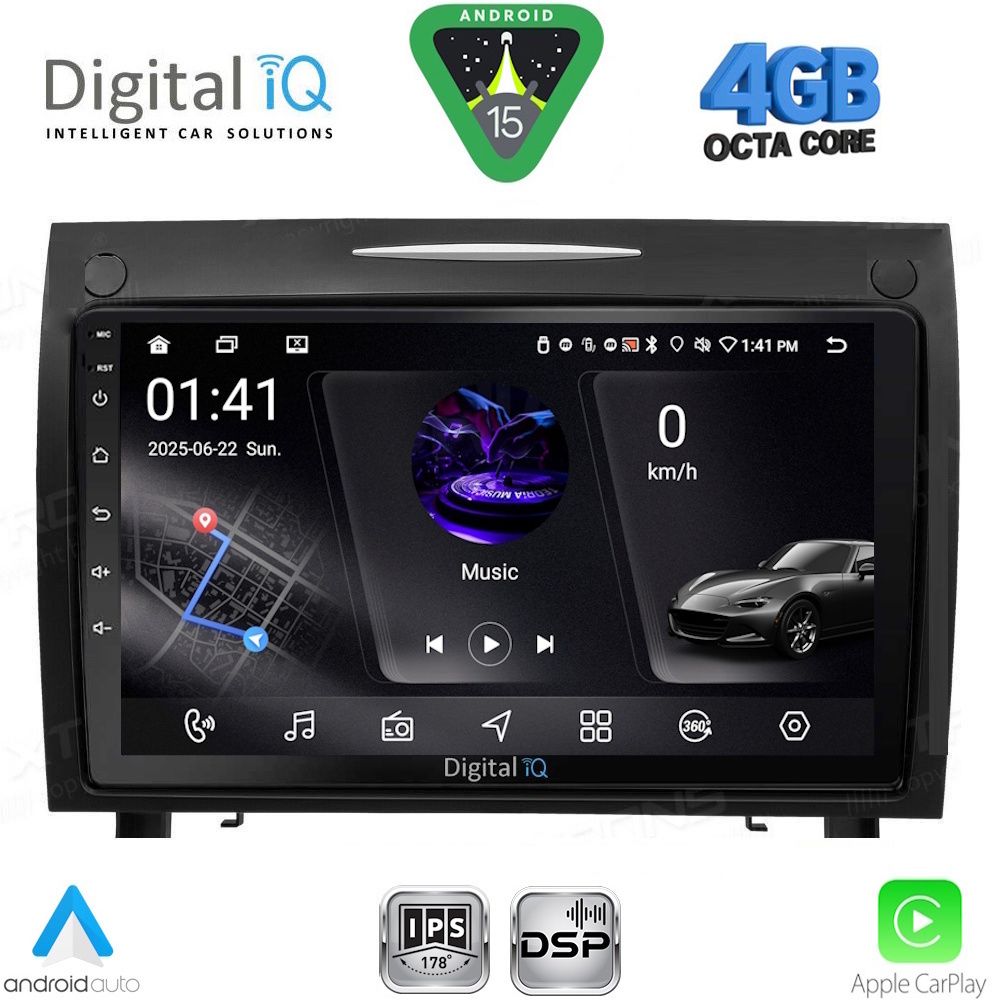 Βλησαρούλης Car Center - DIGITAL IQ RSG 6419_CPA (9inc) MULTIMEDIA TABLET for MERCEDES SLK R171 mod. 2004-2010