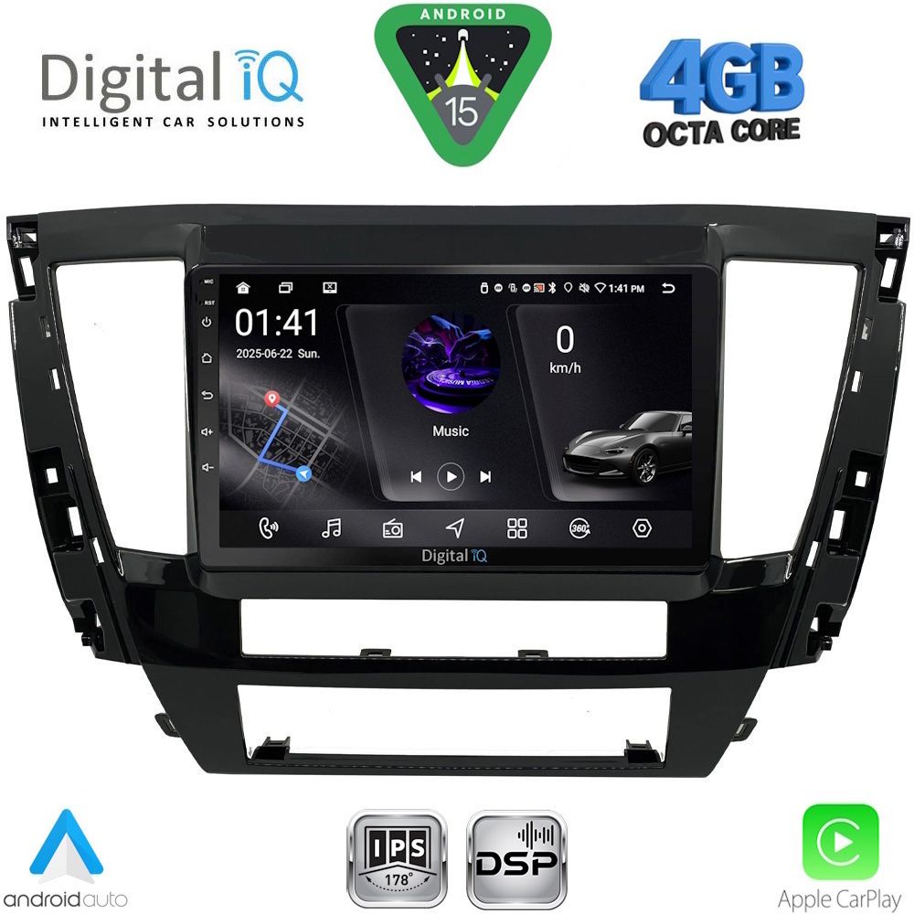 Βλησαρούλης Car Center - DIGITAL IQ RSG 6447A_CPA (9inc) MULTIMEDIA TABLET for MITSUBISHI PAJERO mod. 2013-2020