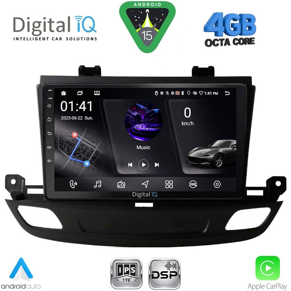 Βλησαρούλης Car Center - DIGITAL IQ RSG 6493_CPA (9inc) MULTIMEDIA TABLET for OPEL INSIGNIA mod. 2018-2024