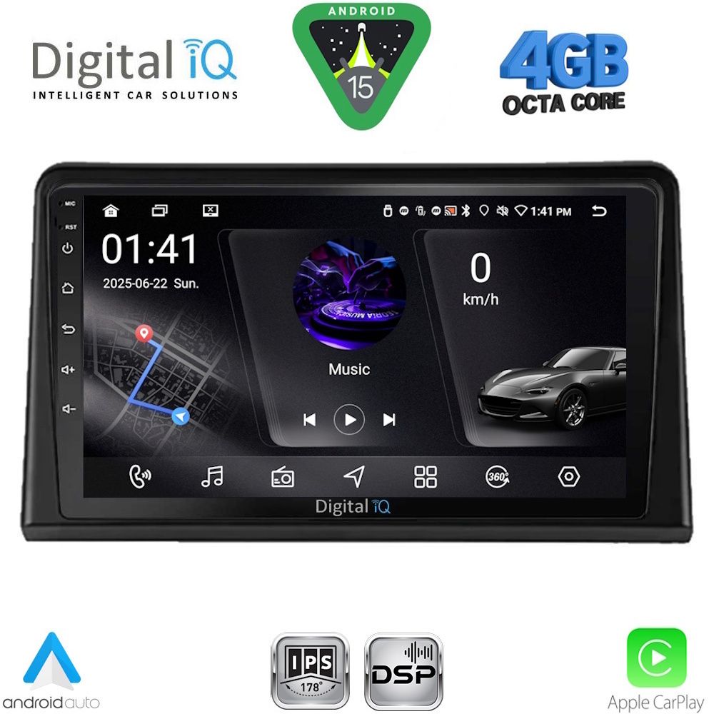 Βλησαρούλης Car Center - DIGITAL IQ RSG 6548_CPA (9inc) MULTIMEDIA TABLET for RENAULT EXPRESS mod. 2020-2026